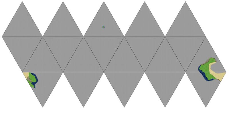 Ikosahedraalinen maailmankartta