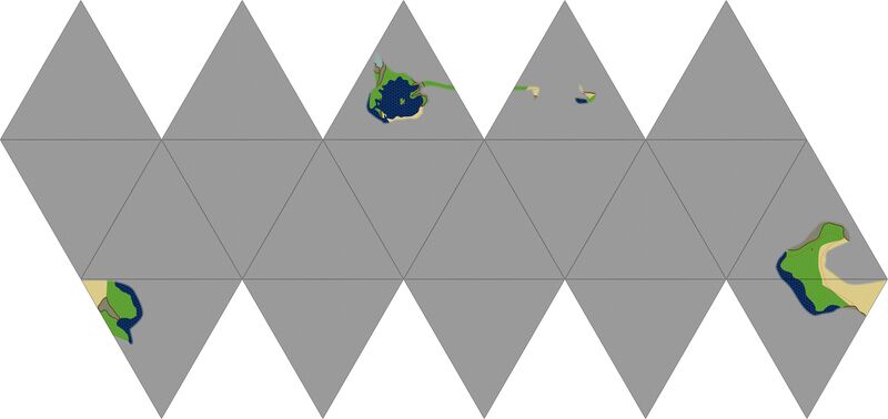 Ikosahedraalinen maailmankartta